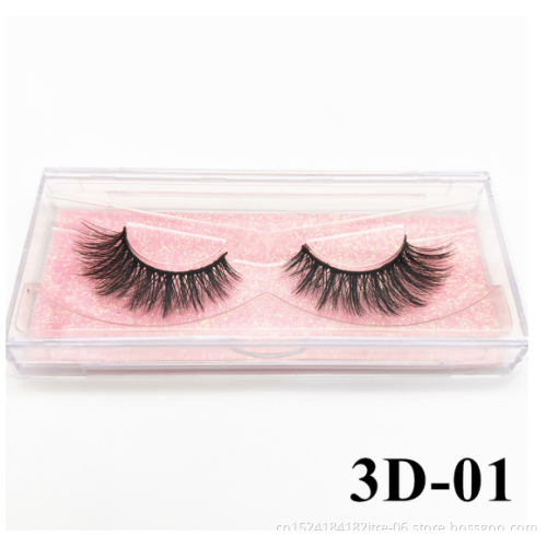 Free Sample 6D Mink Eyelash 25mm 100% Real Mink 5D Eyelashes Private Label Own Brand Custom Package